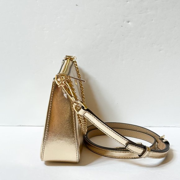 Michael Kors Jet Set MD Pochette Shain Xbody Bag + Card Case Wallet Giftable Box - Picture 5 of 14